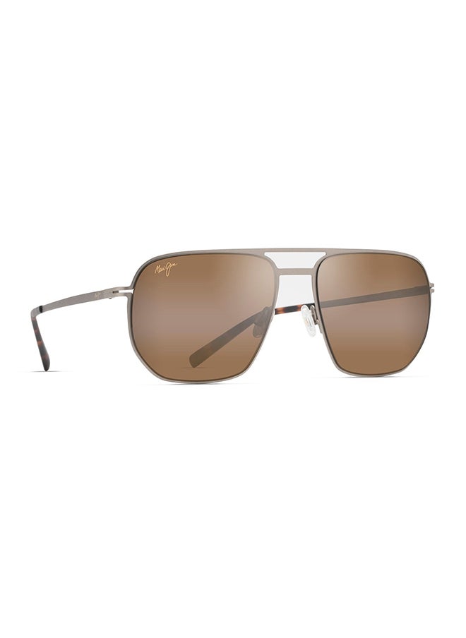 MAUI JIM Unisex Aviator Sunglasses - MJH605-01 55 - Lens Size: 55 Mm  - Image 1