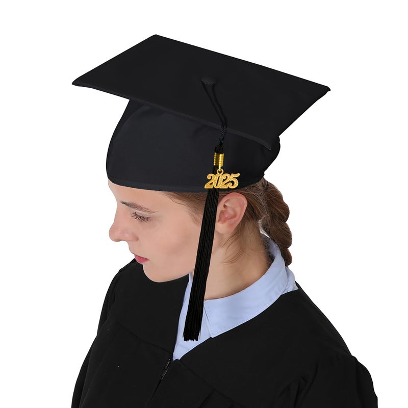 GraduationMall Single Color Graduation Tassel with 2025 Year Charm 9" Gold - Image 5