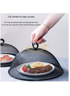 Generic 1pc Stainless Steel Metal Mesh Food Cover to Protect Food from Mosquitoes and Insects 24cm  - Image 4