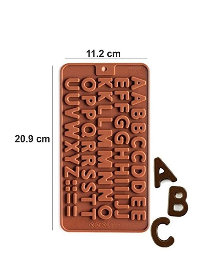 SHOAIB GARNISHING CHACOLATE Mould Fan Shape and ALFABET Silicone Mould - Image 3