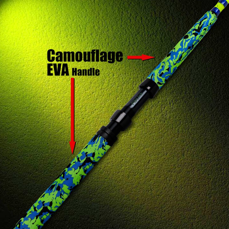 Fiblink Catfish Fishing Rods, 1 Piece/2 Piece Catfishing Pole, Medium Heavy Catfish Cat Casting Rod (7'6"/8'6â€™/9'6â€) (2pc - 8'6"MH (10-50lbs)) - Image 5