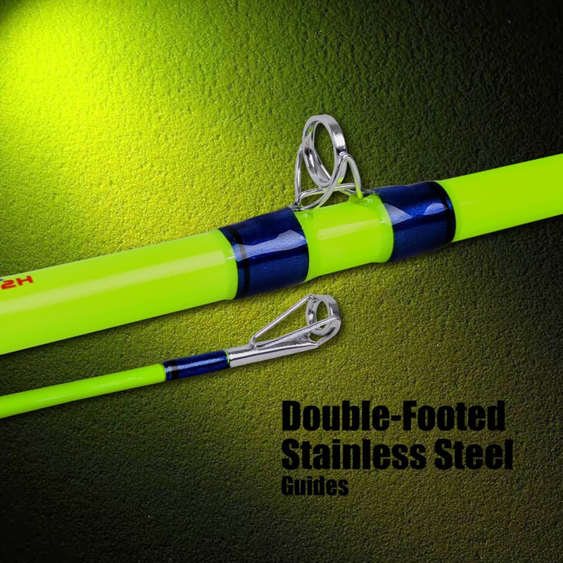 Fiblink Catfish Fishing Rods, 1 Piece/2 Piece Catfishing Pole, Medium Heavy Catfish Cat Casting Rod (7'6"/8'6â€™/9'6â€) (2pc - 8'6"MH (10-50lbs)) - Image 2