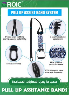 GROIC Pull Up Assistance Band, Pull-up Resistance Band, Heavy Duty Pull up Assist Bands System, Adjustable Anti Snap Chin Up Band, Elastic Assisted Band for Pulling Up Bar Station,150 Lbs  - Image 4