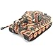 POCO DIVO German Tiger I Heavy Tank 124 Infrared IR Combat Panzer RTR 24Ghz RC Armored Vehicle Taigen 384111LC Late Version Airbrush Paint Sound Light Recoil WWII Military Model Camouflage - Image 4