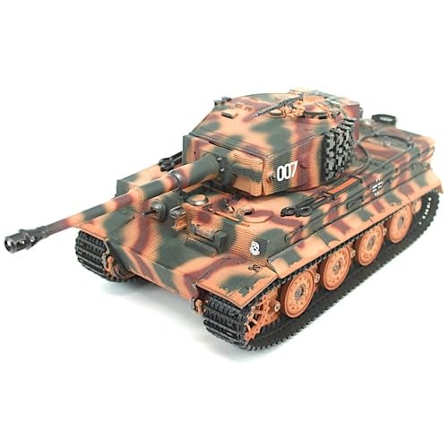 POCO DIVO German Tiger I Heavy Tank 124 Infrared IR Combat Panzer RTR 24Ghz RC Armored Vehicle Taigen 384111LC Late Version Airbrush Paint Sound Light Recoil WWII Military Model Camouflage - Image 5