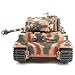 POCO DIVO German Tiger I Heavy Tank 124 Infrared IR Combat Panzer RTR 24Ghz RC Armored Vehicle Taigen 384111LC Late Version Airbrush Paint Sound Light Recoil WWII Military Model Camouflage - Image 2