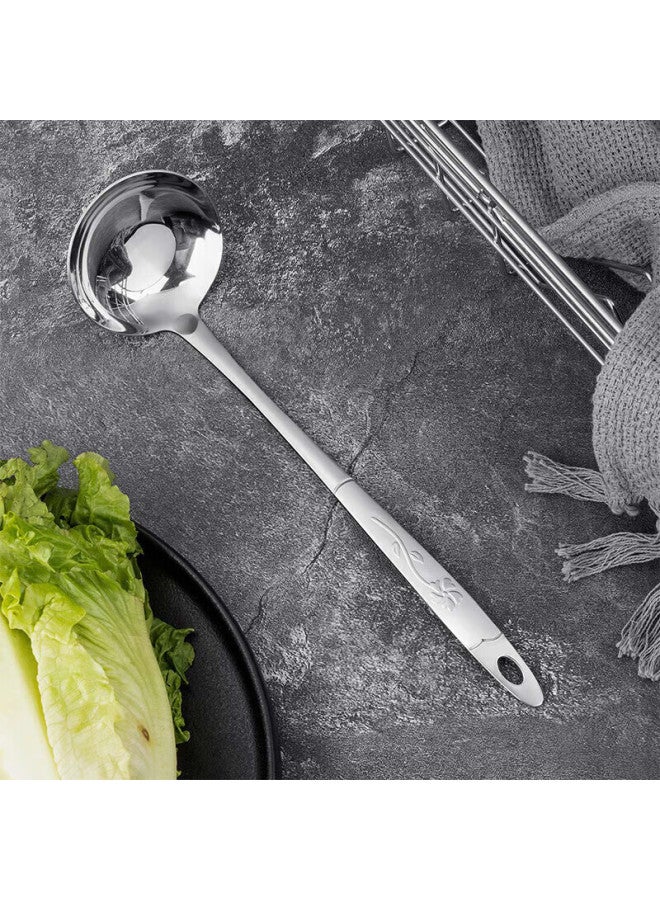 MAX COOK Maxcook Hot Pot Ladle Set, Thickened Stainless Steel Soup Ladle And Strainer, Rose Series Mcmg-02  - Image 3