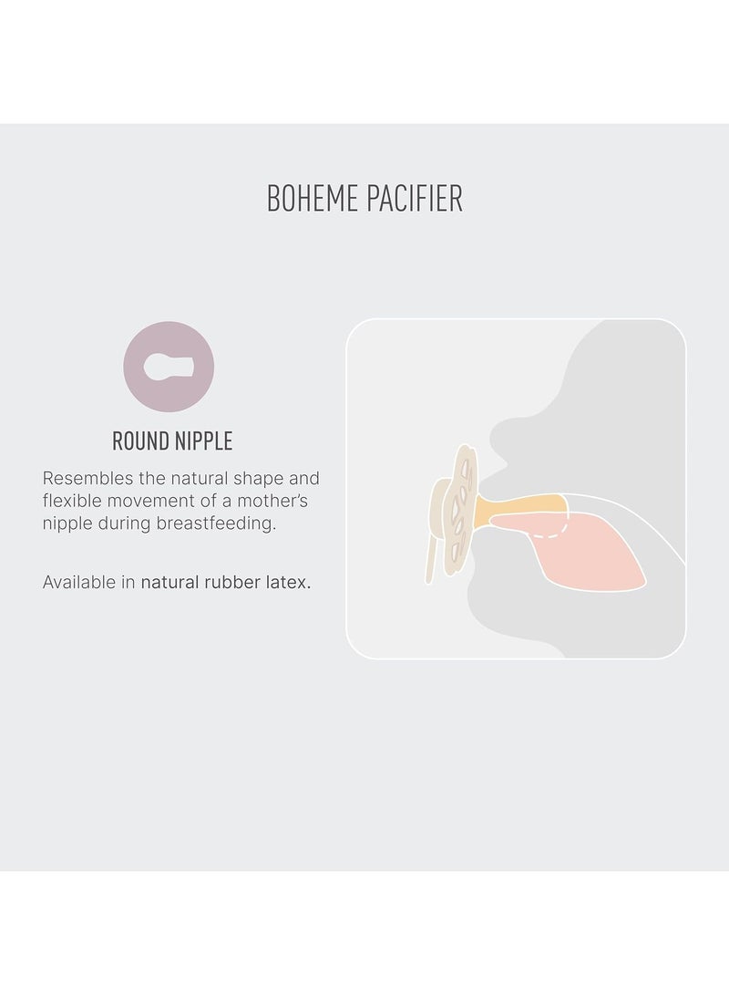 BIBS Pacifier Boheme 1 PACK Latex Size 2 Dusky Lilac - Image 5