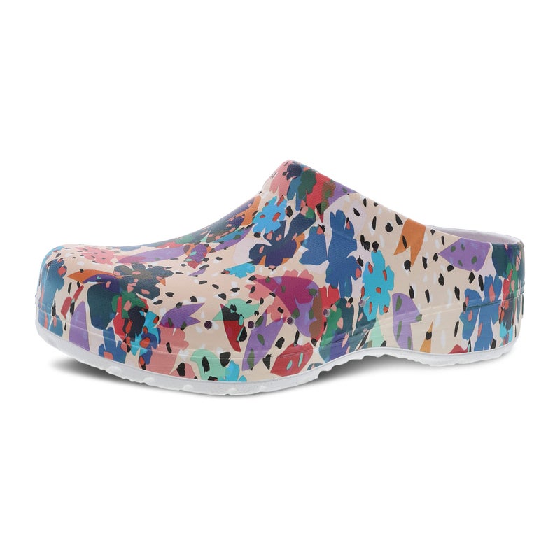 Dansko Kane Slip-On Mule Clog for Women - Lightweight Cushioned Comfort and Removable EVA Footbed with Arch Support - Easy Clean Uppers Kane Flower Party 8.5-9 M US - Image 1