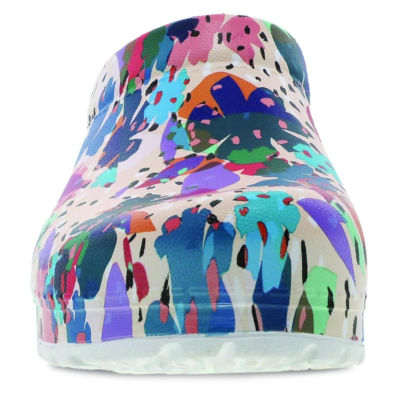 Dansko Kane Slip-On Mule Clog for Women - Lightweight Cushioned Comfort and Removable EVA Footbed with Arch Support - Easy Clean Uppers Kane Flower Party 8.5-9 M US - Image 4