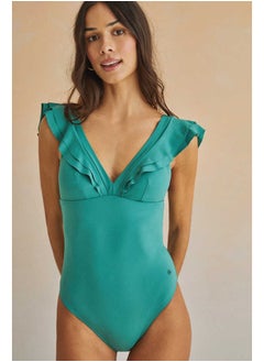 Ruffle shaper swimsuit