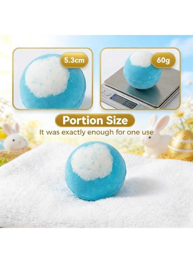 12 PCS Deep Sea Creature Kids Bath Bombs Gift Box, Scented Bubble Bath Fizzers With Random Cute Underwater Animal Surprise Mini Figurines, Gentle Skin-nourishing Bath Salt Balls, Eid Birthday Holiday Present for Boys and Girls - Image 3