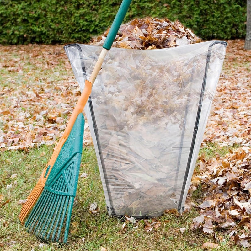 windforgecraft Generic Trash Bag Stand Holder Outdoor Metal Garden Garbage Bag Support Frame Multi-Use Portable Refuse Bag Rack Garden Trash Bag Holder Easy to Assemble for Leaves Camping Weeding Lawn Party - Image 5