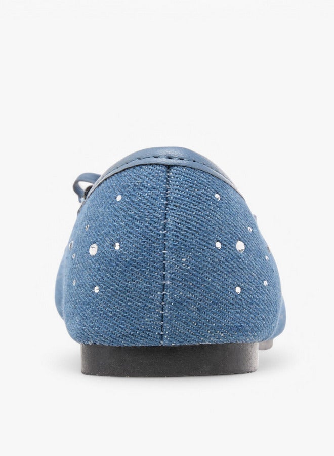 فلورا بيلا من شو إكسبرس حذاء باليرينا بناتي بفيونكة سهلة الارتداء - Image 5