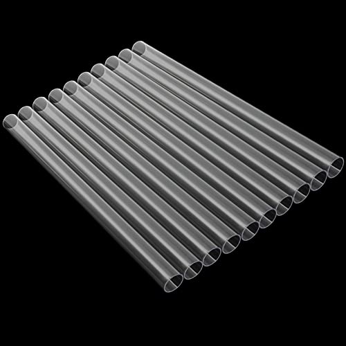 EOEXN 10PCS Rigid PETG Tube - 1" (25mm) OD 1mm Wall Thickness, 16" Length - Clear Plastic Tubing - Image 1