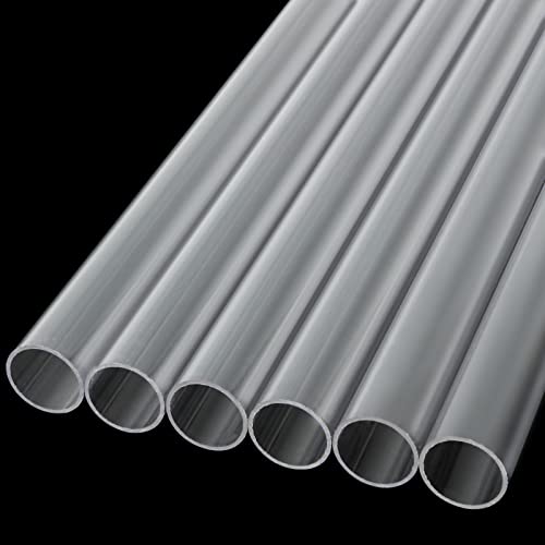 EOEXN 10PCS Rigid PETG Tube - 1" (25mm) OD 1mm Wall Thickness, 16" Length - Clear Plastic Tubing - Image 5