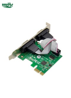 BURAQ ST316 2 Ports RS232 To PCIE Converter Card AX99100 Chipset  - Image 2
