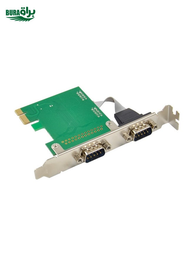 BURAQ ST316 2 Ports RS232 To PCIE Converter Card AX99100 Chipset  - Image 3