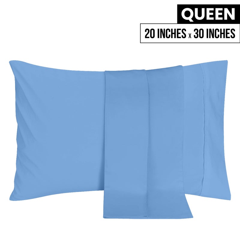 Utopia Bedding Queen Pillow Cases - 2 Pack - Envelope Closure - Soft Brushed Microfiber Fabric - Shrinkage and Fade Resistant Pillow Covers 20 X 30 Inches (Queen  Dutch Blue) - Image 2