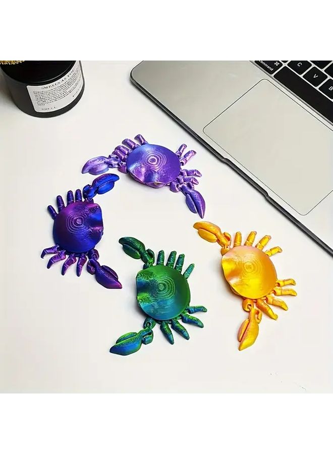 Blue Realistic Crab Model Large Claw Collectible Display Ideal Gift Decoration - Image 2