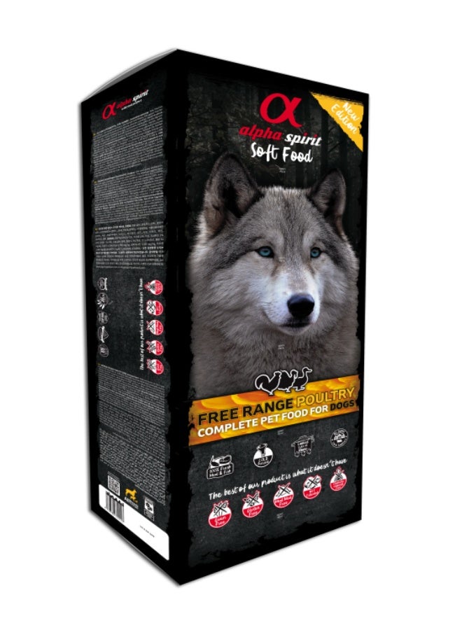 Alpha Spirit Soft Food for Adult Dogs Poultry 9 kg box (45 trays x 200 g) - Image 1