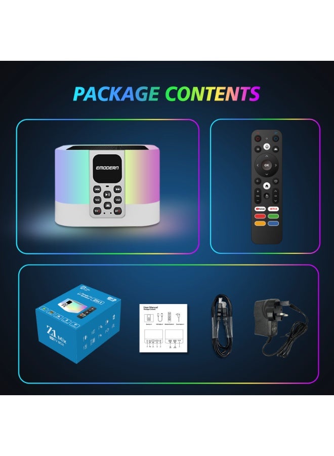 Z1 Mix Smart TV Box with Bluetooth Speaker – Android 13, Allwinner H313, 2GB RAM 16GB ROM, 4K Media Player with Voice Control - Image 2