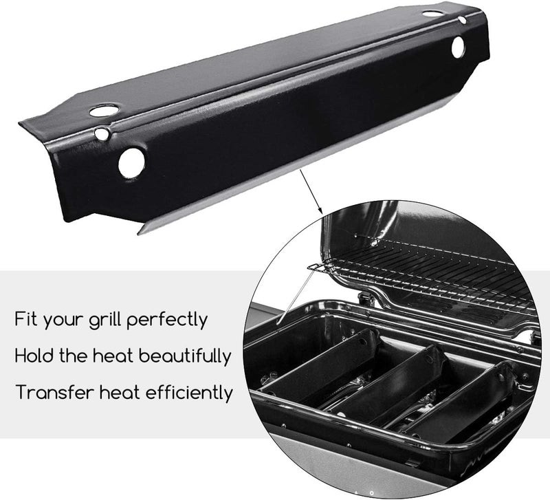Utheer Grill Parts Replacement for Dyna-Glo DGC310CNP-D 3-Burner Propane Gas Grill, Porcelain Steel Heat Shield Tent Flavor Bars Flame Tamer 3 Packs, Grill Grid Grates 1 Pack - Image 4