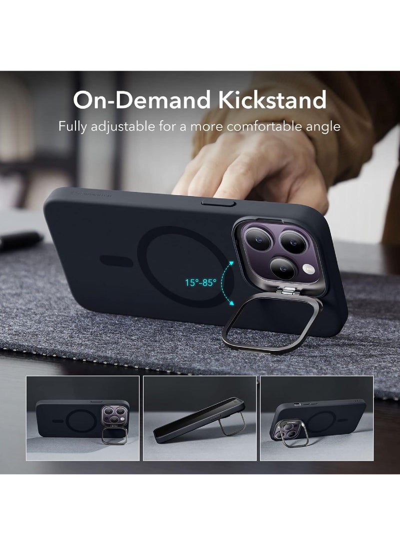 روك بو مناسبة ل iPhone 14 برو ماكس الهاتف المحمول شل ، متوافق مع magsafe الهاتف المحمول شل ، مع وظيفة الحماية العسكرية سيليكون ، المدمج في كاميرا خاتم حامل الهاتف المغناطيسي شل ، سحابة حامل الهاتف المحمول شل - Image 4