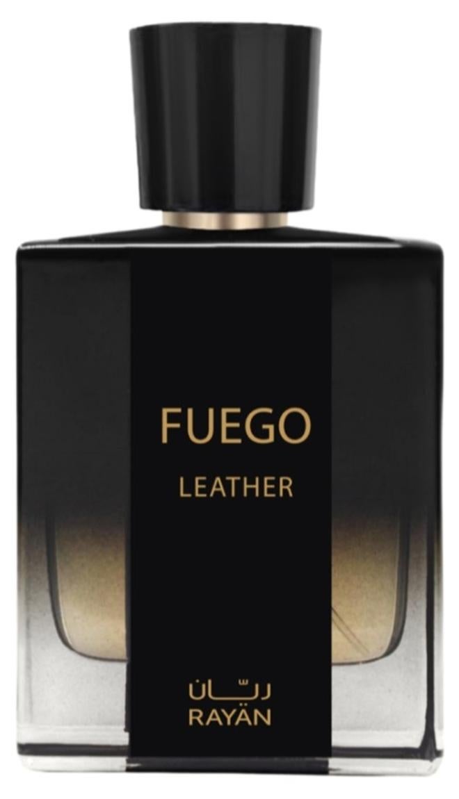 RAYAN Fuego Leather Perfume for Men – Long Lasting Arabian Eau De Parfum, 100mL (3.34 Fl oz) Men Perfume with Bergamot, Lavender, Vetiver, Sandalwood, Tonka & Amber - Ideal Gift for Ramadan & Eid - Image 1