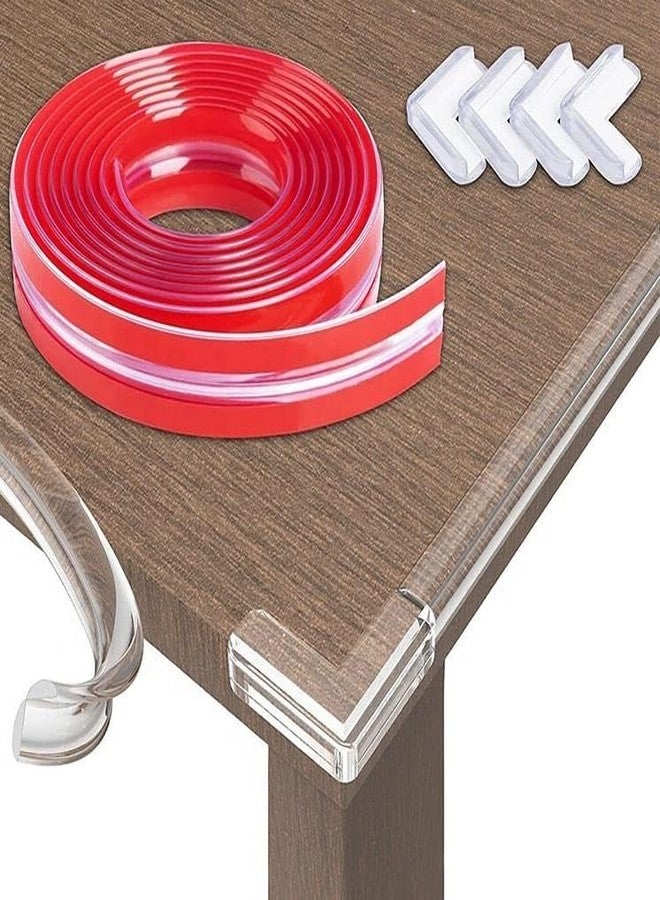 ZUPEYA Silicone Transparent Edge Tape - Waterproof, Self-Adhesive, Flexible Seal Strip for Kitchen, Bathroom, Sink, Toilet, Wall & Corner Gaps - Anti-Mold, Easy to Apply - Multipurpose Caulking Tape - Image 2