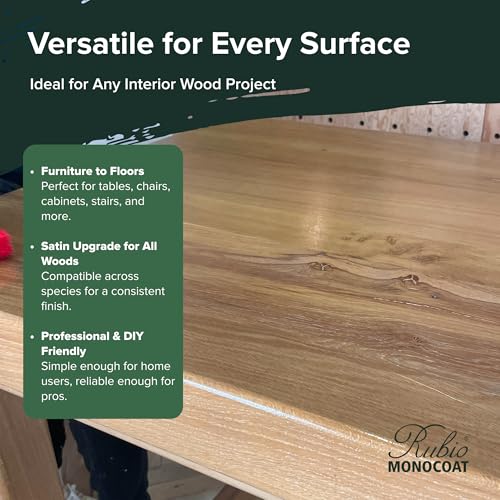 Rubio Monocoat SheenPlus 208 ft² | 0% VOC Satin Look Sheen Enhancer & Wood Finish for Interior Surfaces, Furniture, Floors, Countertops & Tables Finished with Oil Plus 2C | 130 ml - Image 5