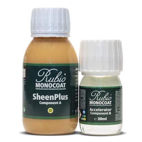 Rubio Monocoat SheenPlus 208 ft² | 0% VOC Satin Look Sheen Enhancer & Wood Finish for Interior Surfaces, Furniture, Floors, Countertops & Tables Finished with Oil Plus 2C | 130 ml - Image 1