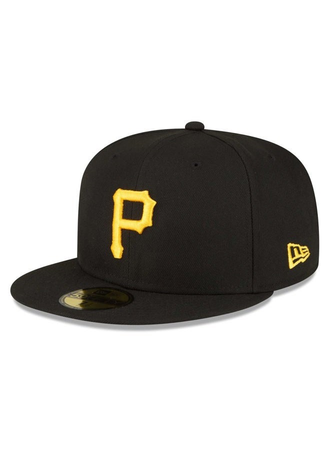 NEW ERA MLB 59FIFTY Team Color Authentic Collection Fitted On Field Game Cap Hat (as1, Numeric, Numeric_7_and_5_eighths, Pittsburgh Pirates Black) - Image 1
