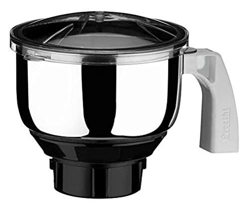 Preethi MG 509 Medium Mixer Jar for Eco Twin Eco PlusChef Pro and Blue Leaf 1Liter Silver