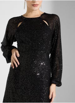 YAS Yasrica Sequin Long Dress  - Image 3