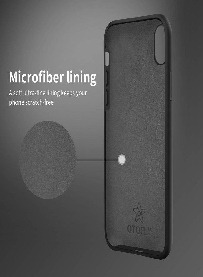 OTOFLY Compatible with iPhone XR Case,[Silky and Soft Touch Series] Premium Soft Liquid Silicone Rubber Full-Body Protective Bumper Case for iPhone XR （Black） - Image 5