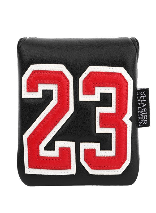 SHABIER Black Golf Large Mallet Headcover with No.23 Design for Golf Club - Image 1