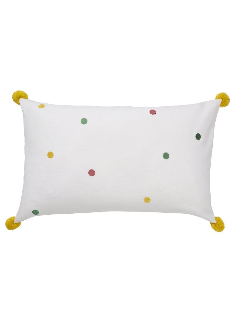 Generic - Cushion Cover Dot Pattern Multicolour 40X65 Cm - Image 1