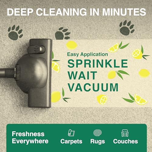 Good Natured Brand | Carpet Deodorizer & Freshener Powder | 47 oz Pet Odor Eliminator for Strong Odor & Pet Urine | Fresh Natural Lemon & Eucalyptus Scent | Safe for Homes with Pets - Image 5
