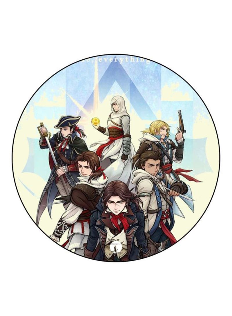 RKN Assassin's Creed Printed Mouse Pad  Blue/Brown/Red