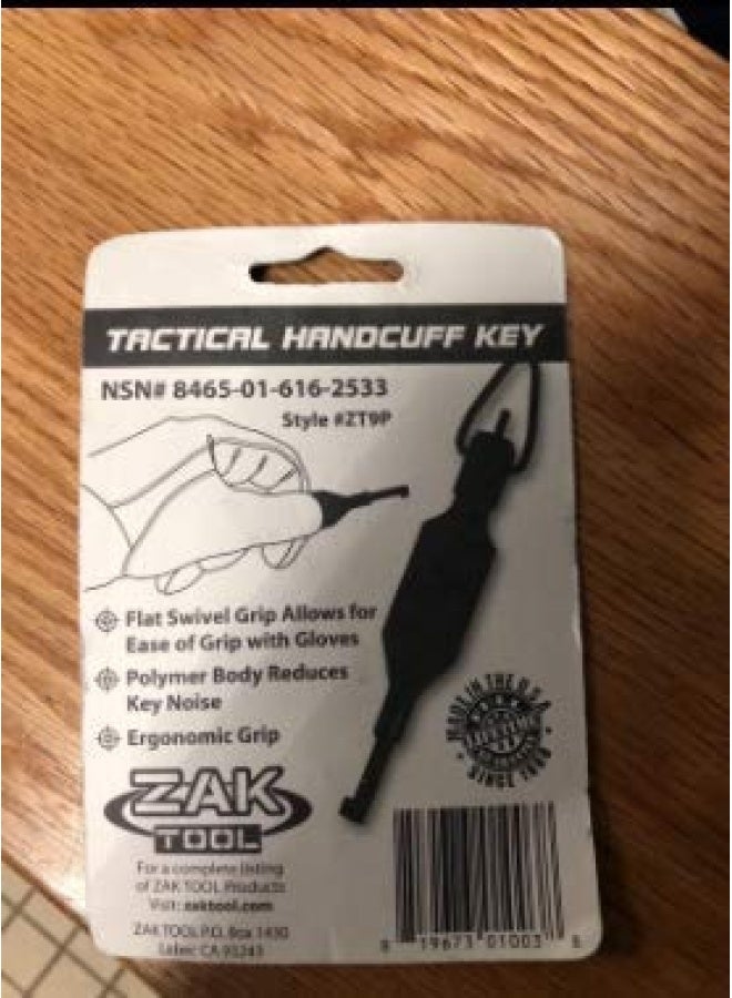 ZAK Tool Zt-9P  Flat Knurled Swivel Key  Black - Image 4