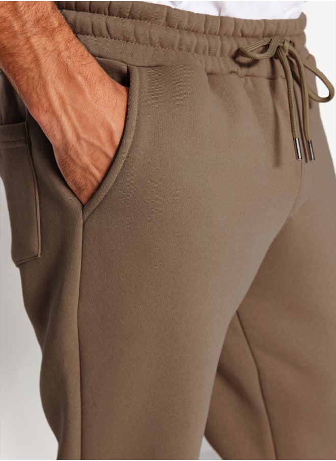 trendyol - Mink Regular/Normal Cut Elastic Legs Inside Polar Fleece/Warm Sweatpants TMNAW22EA0346 - Image 1