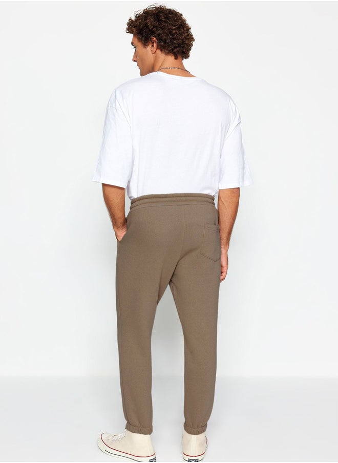 trendyol - Mink Regular/Normal Cut Elastic Legs Inside Polar Fleece/Warm Sweatpants TMNAW22EA0346 - Image 1
