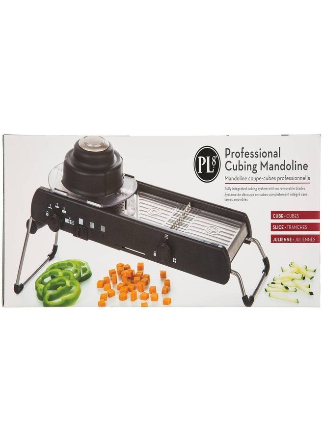 PL8 Professional Cubing Mandoline - Versatile Vegetable Slicer with Integrated Cubing System, Adjustable Blades for Cubes, Slices, and Julienned Cuts - Image 4