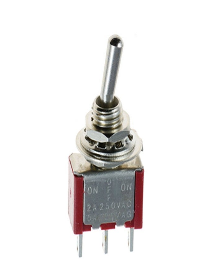 ESUPPORT On/Off/On Momentary Mini Miniature Toggle Switch Car Dash Dashboard SPDT 3Pin Pack of 10 - Image 2