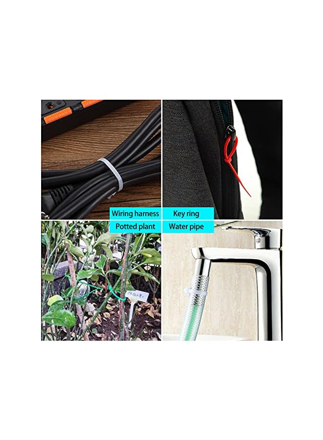 EKIND Cable Zip Ties, 100 Pack 8 Inch Self Locking UV Resistant Nylon Plastic Wire Ties Perfect for Electric Cables/Connecter Plants, Home, Office, Garage, Indoor and Outdoor (Red) - Image 5