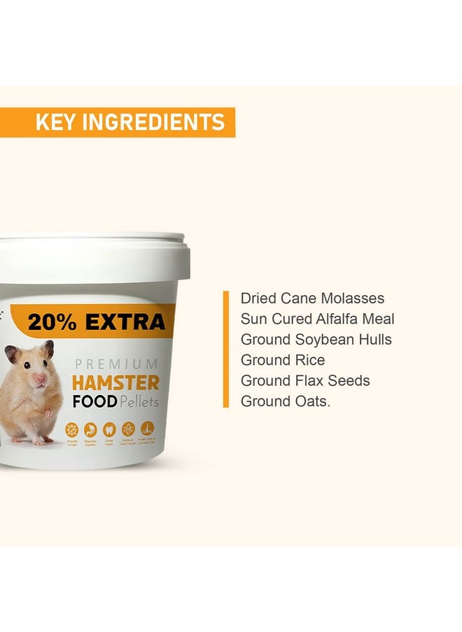 Tunai Hamster Food |500g+20% Extra| Fortified with DHA Omega 3&6 and Vitamins, Cane Molasses, Sun Curated Alfalfa Meal, Flax Seeds and Ground Rice, Oats - pzsku/Z9FC3C66B37A42A0D75BFZ/45/_/1737721445/4ebc65ed-0127-44f3-a911-1ad5f2d4bc0a