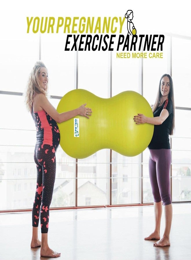 DSB PHYSIO MART Physio Therapy Peanut Ball with Pump 60cm Shaped Swiss Stability Yoga Exercise Balance Ball for Kids, Labor Birthing, Fitness, Gym Workout DSB-58A - Image 5