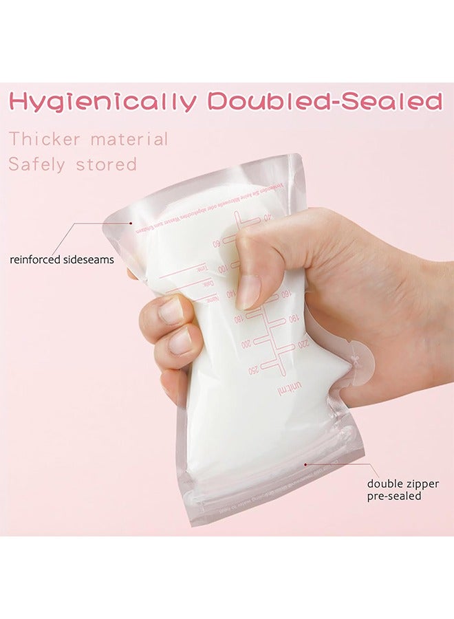 Breastmilk Storage Bags,250ml,120 count,Disposable Milk Storage Bag Presterilized, Hygienically Doubled-Sealed, Refrigeration and Freezing - Image 4