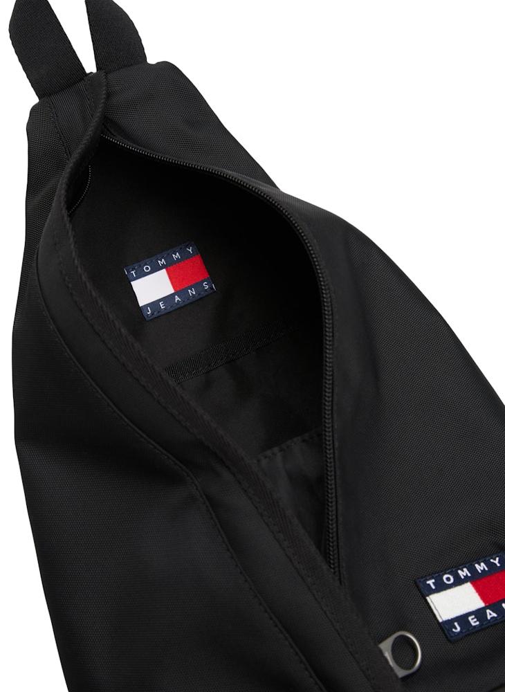 تومي جينز حقيبة كتف بمقبض علوي وشعار - Image 4